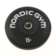 60015.jpg – Helgummerad Bumper plate med stålcentrum för skivstångsträning.
Denna skiva är 63mm bred. – Nordic Gym