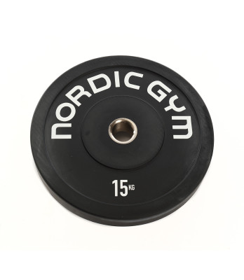 60015.jpg – Helgummerad Bumper plate med stålcentrum för skivstångsträning.
Denna skiva är 63mm bred. – Nordic Gym