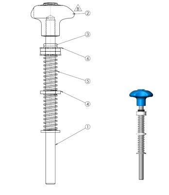 02638 – Complete Long Snap for Nordic Gym machines.
Available in blue, orange, red or black. – Nordic Gym