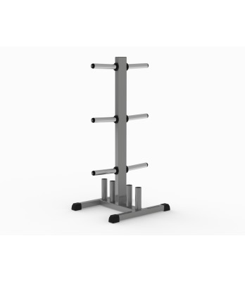 665D – Holder for 4 international barbells.
A total of 6 weight holders where 2 + 2 can store 10 - 25 kg weights.
2 weight holders for 0.5 - 5 kg weights.
Barbell not included. – Nordic Gym