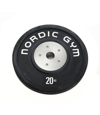 70020.jpg – Helgummerad träningsviktskiva med skruvat stålcentrum för skivstångsträning.
Denna skiva är 52mm bred. – Nordic Gym