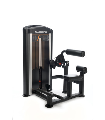 ha057.jpg – Adjustable starting position for safer training. The rotating roller follows each individual's movement pattern regardless of body length. – Nordic Gym