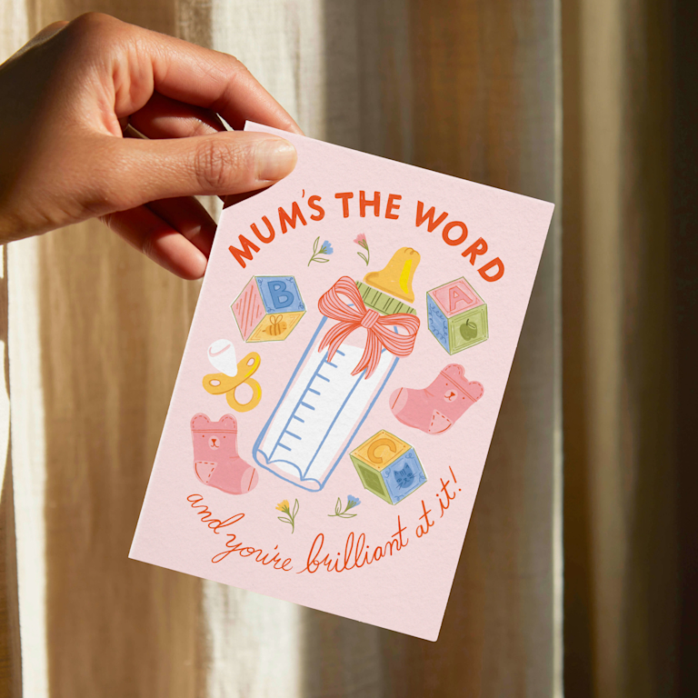 New parents can feel all the emotions. A rush of love, joy and excitement. Nerves, loneliness, or a loss of a sense of self. Remind them you’re there on the good days and the bad, with messages like: