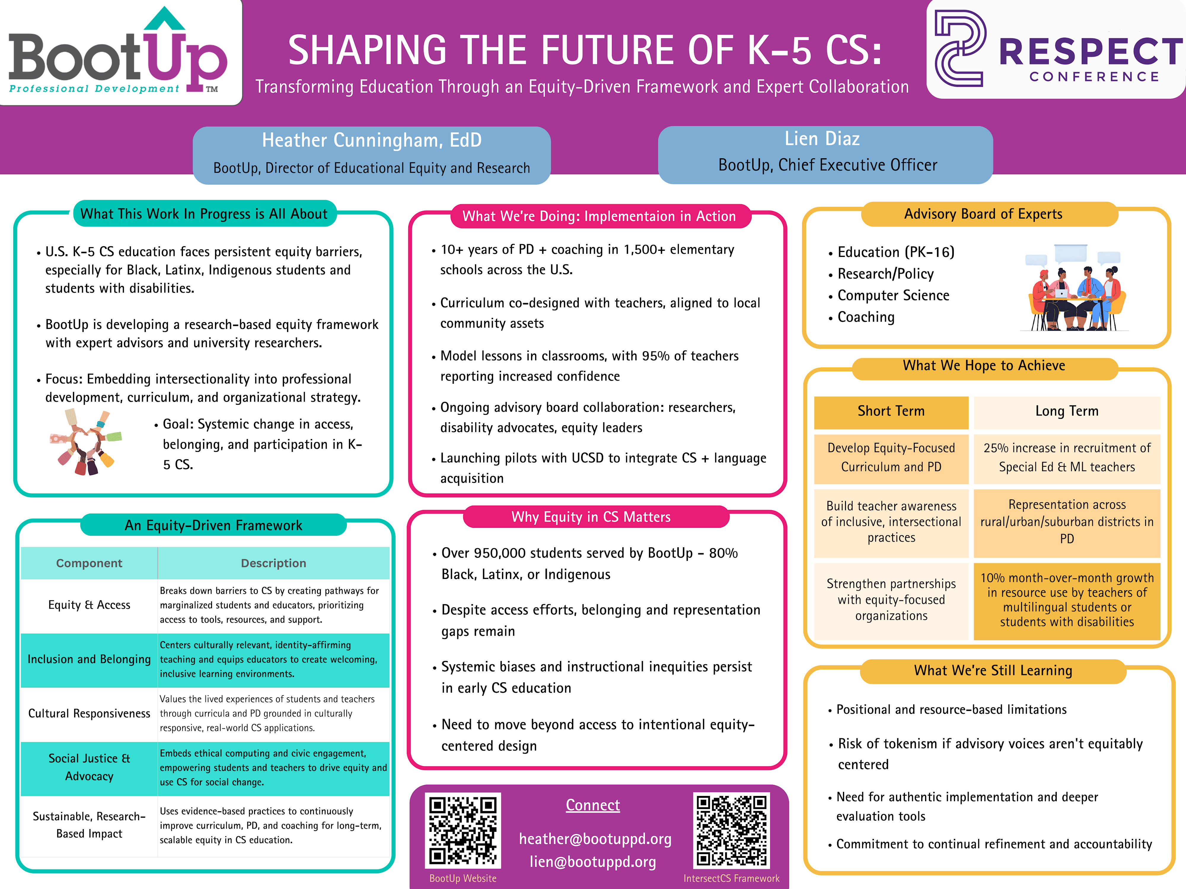 Shaping the Future of K-5 CS Poster