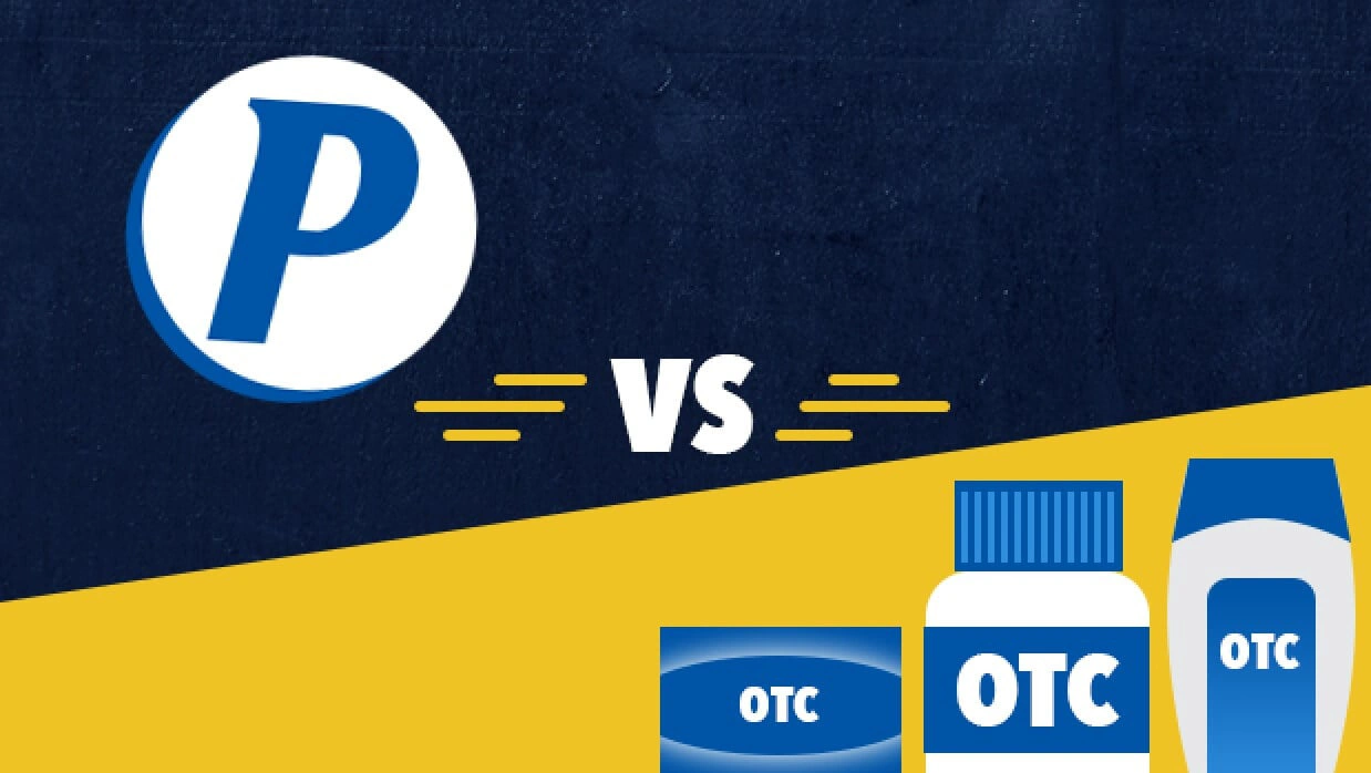 Pepcid logo versus other over-the-counter heartburn relief medication