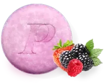  A berry flavored Pepcid Complete® chewable acid reducer tablet