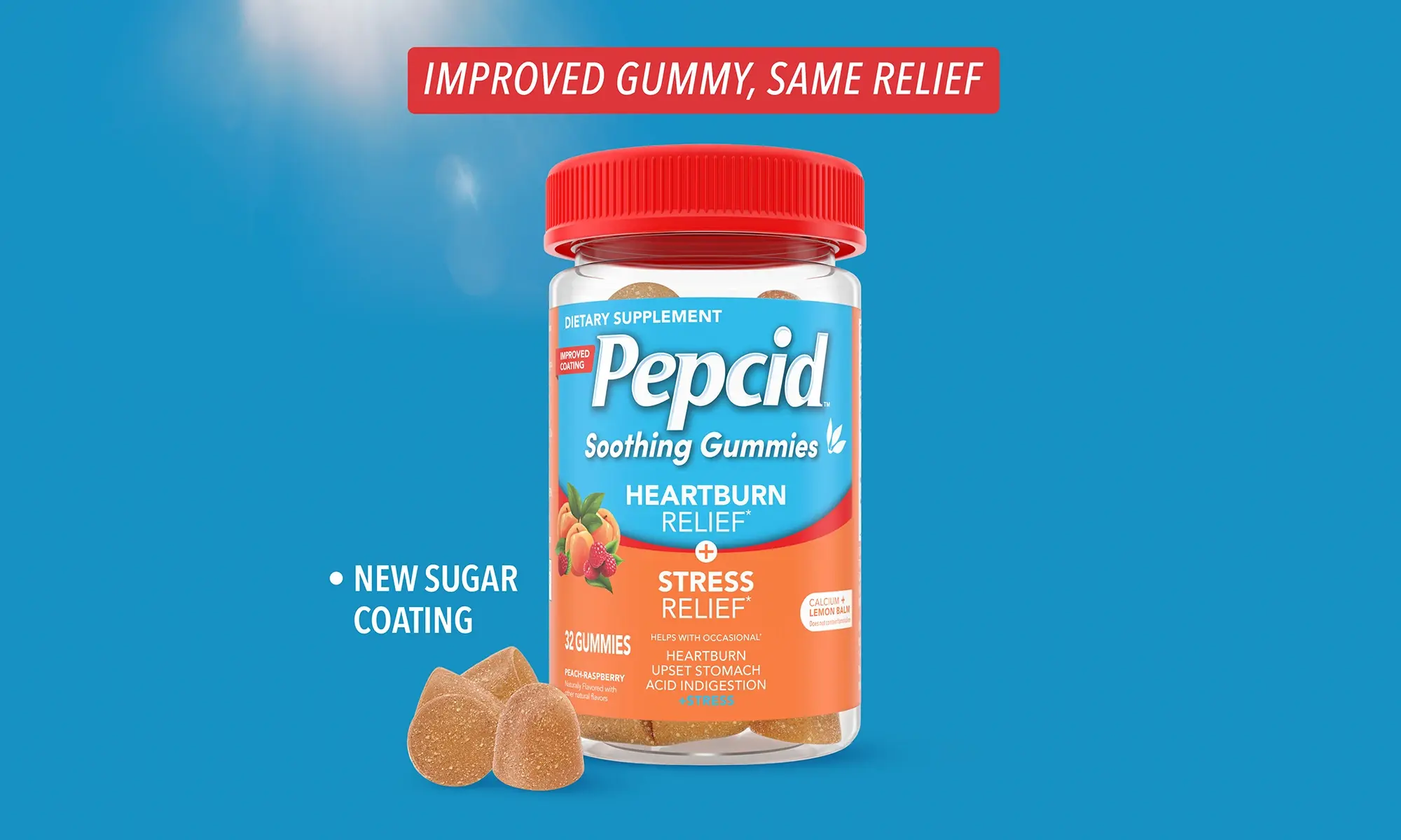 PEPCID™ Soothing Gummies, Heartburn Relief* + Stress Relief*