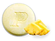 Pineapple flavored Pepcid Complete® chewable acid reducer tablet