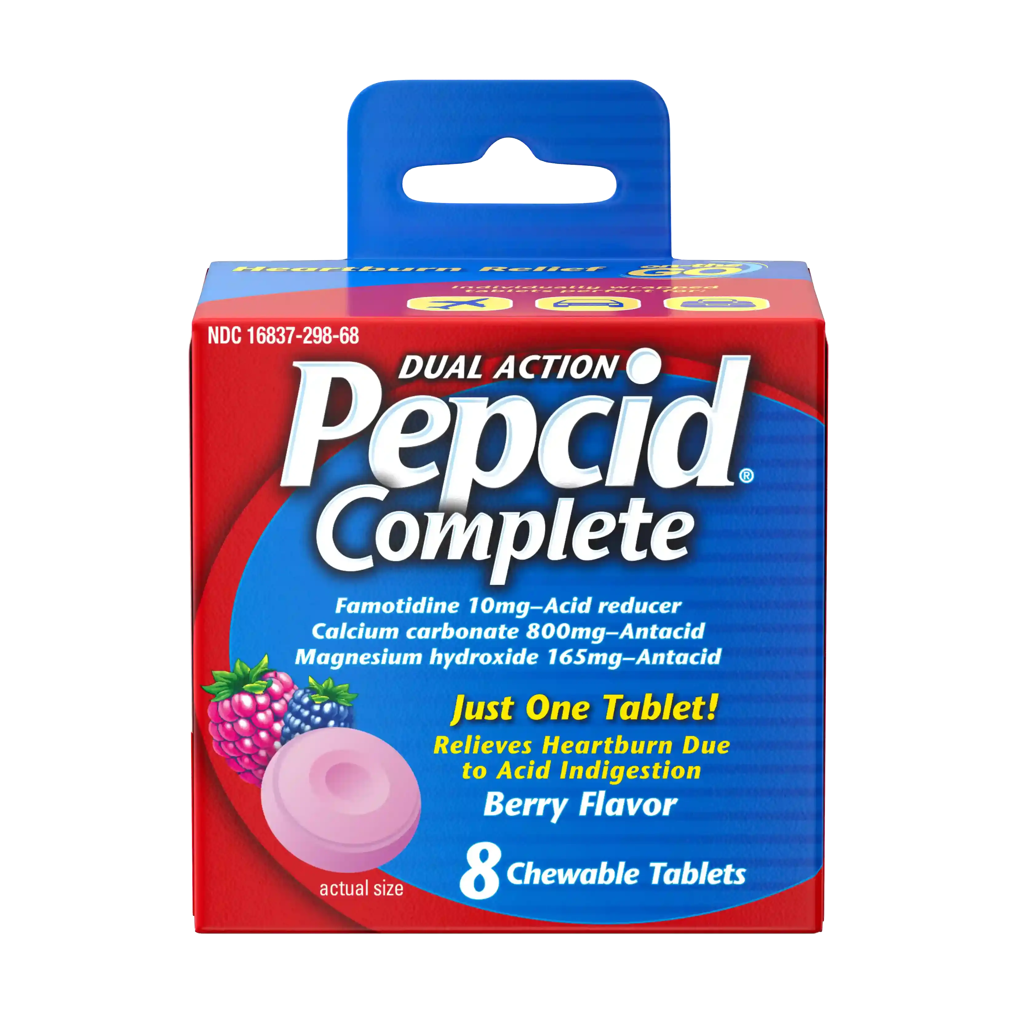 One PEPCID COMPLETE® ON-THE-GO front package