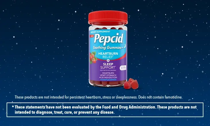 PEPCID™ Soothing Gummies, Heartburn Relief* + Sleep Support*