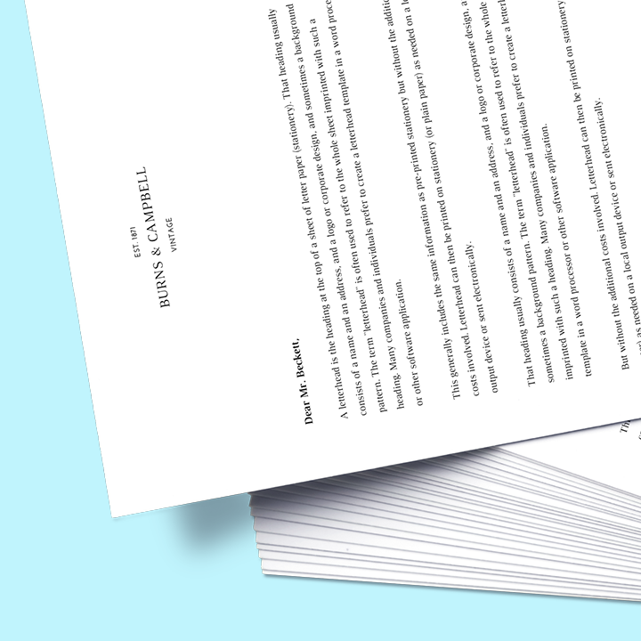 Document Printing - Promo Card - Standard Paper
