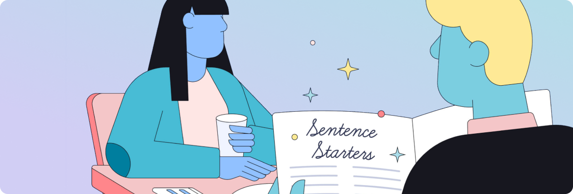 Illustration of sentence starters