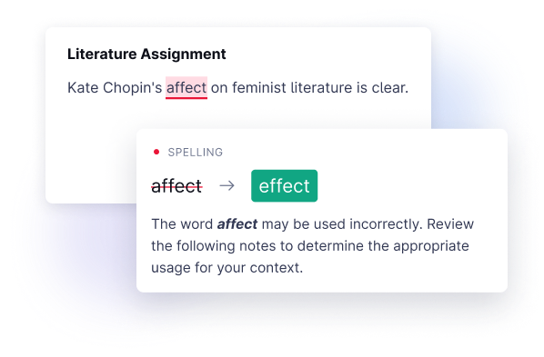 Grammarly eliminates grammar errors, spelling mistakes, and other writing issues.