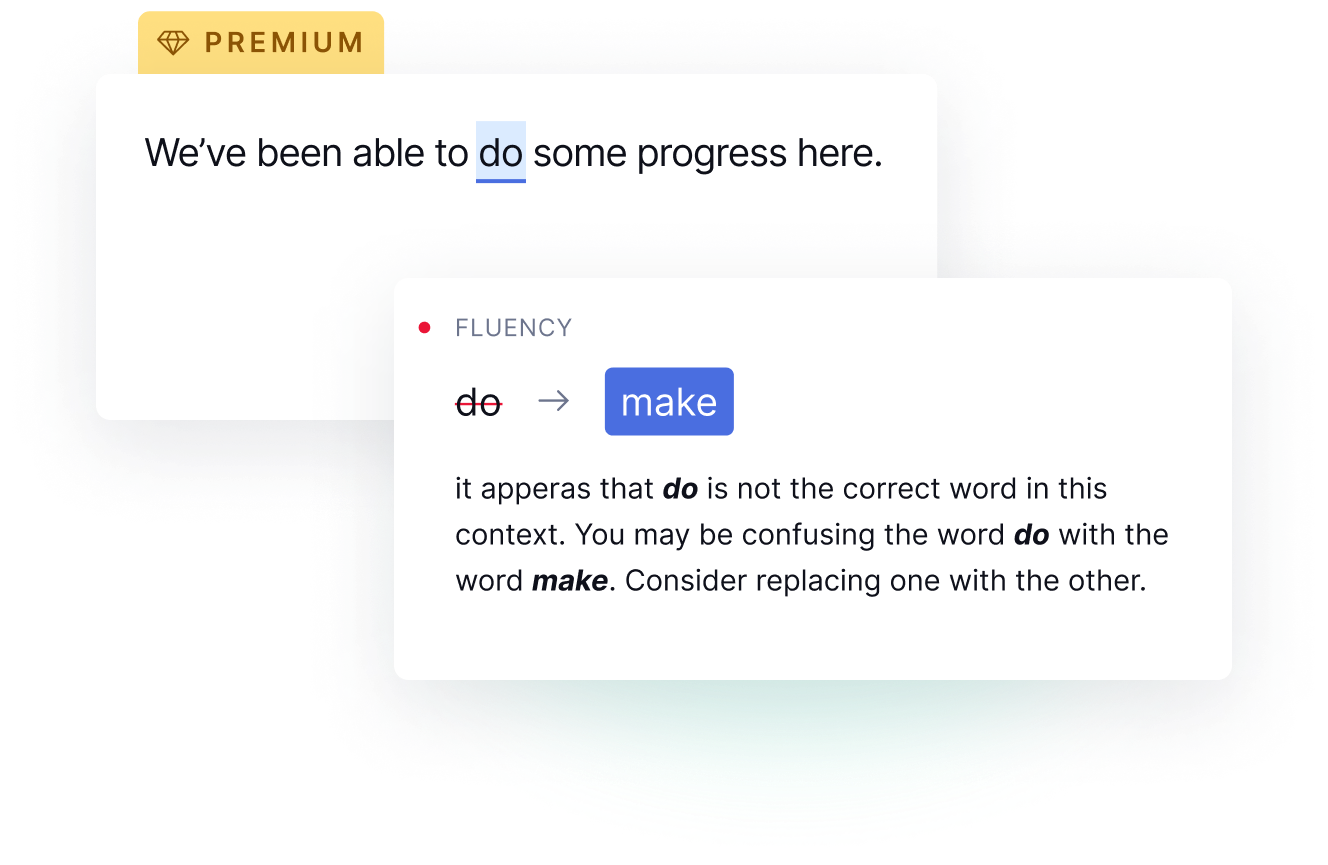 Example of a Fluency update 