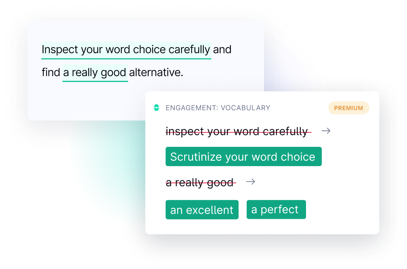 Expand your vocabulary and express yourself with Grammarly for iOS.