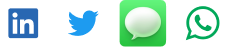 LinkedIn, Twitter, Text, Chat logos