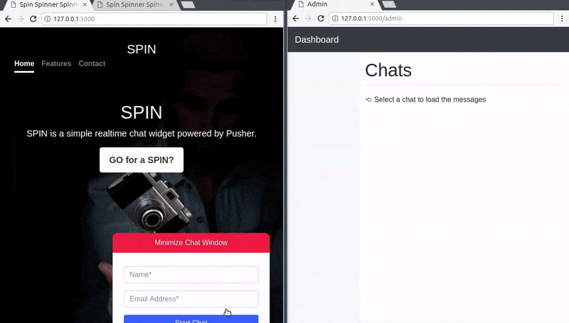 Build a chat widget with Python and JavaScript