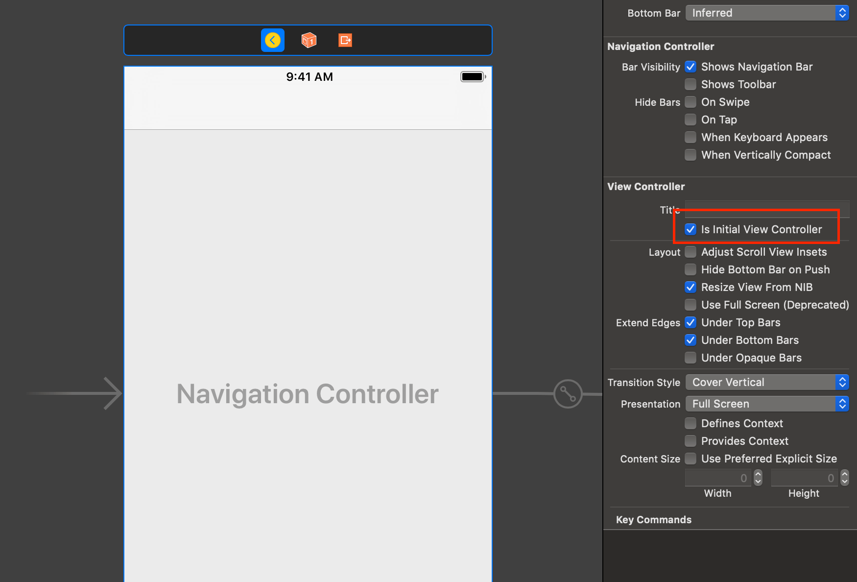 swift-presence-nav-controller