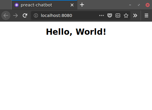 preact-hello-world