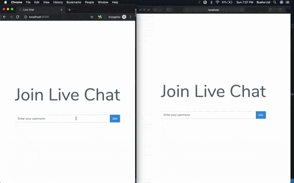 live chat app