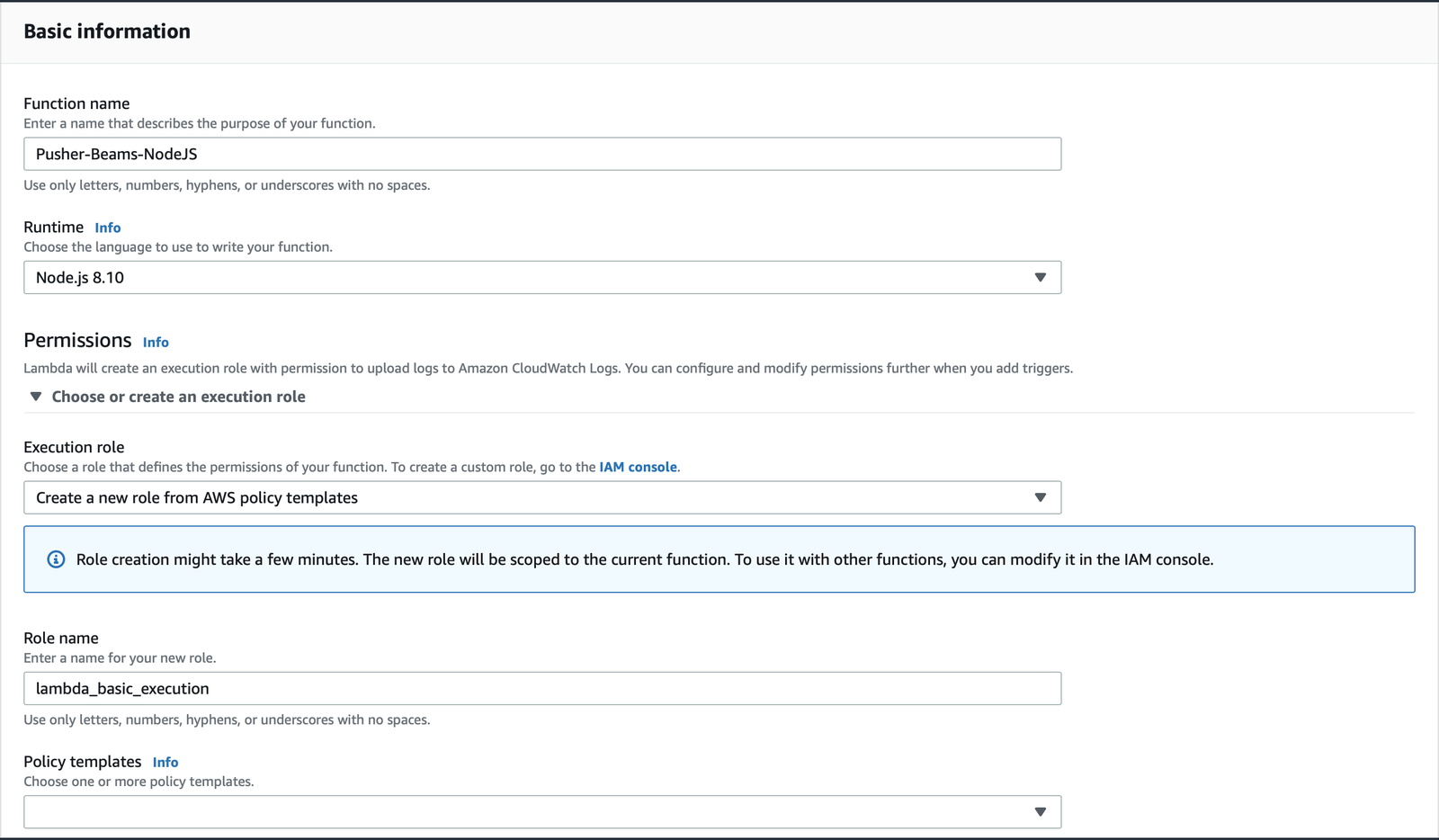 lambda-android-aws-new-function-node