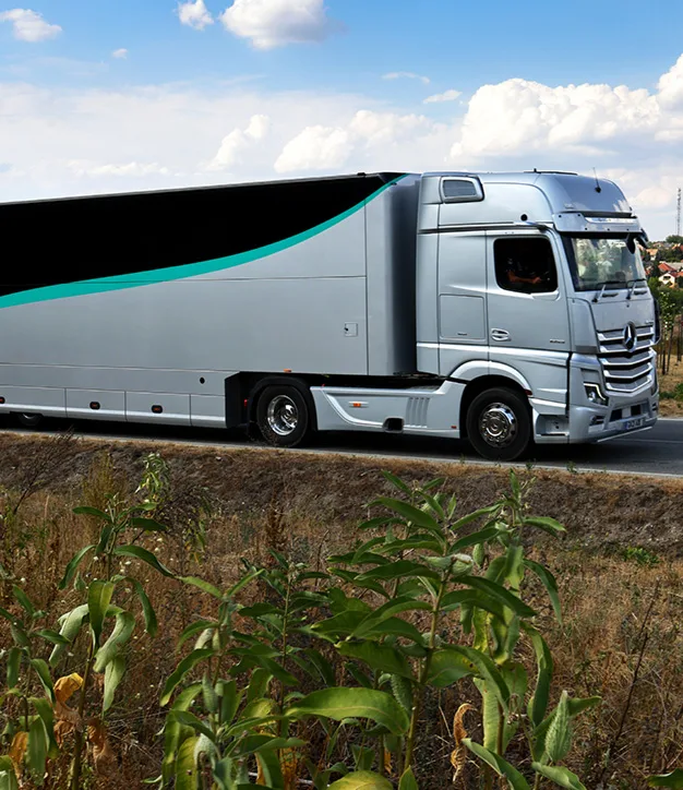 Mercedes-AMG-PETRONAS-F1-Team-Truck-Sustainability-mobile