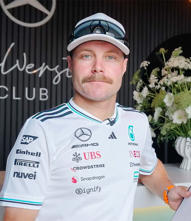 スポーツ選手 V.Bottas 2021 Mercedes Prized Shield 2021 Valtteri Bottas Signed Dutch GP Race Used AMG Mercedes