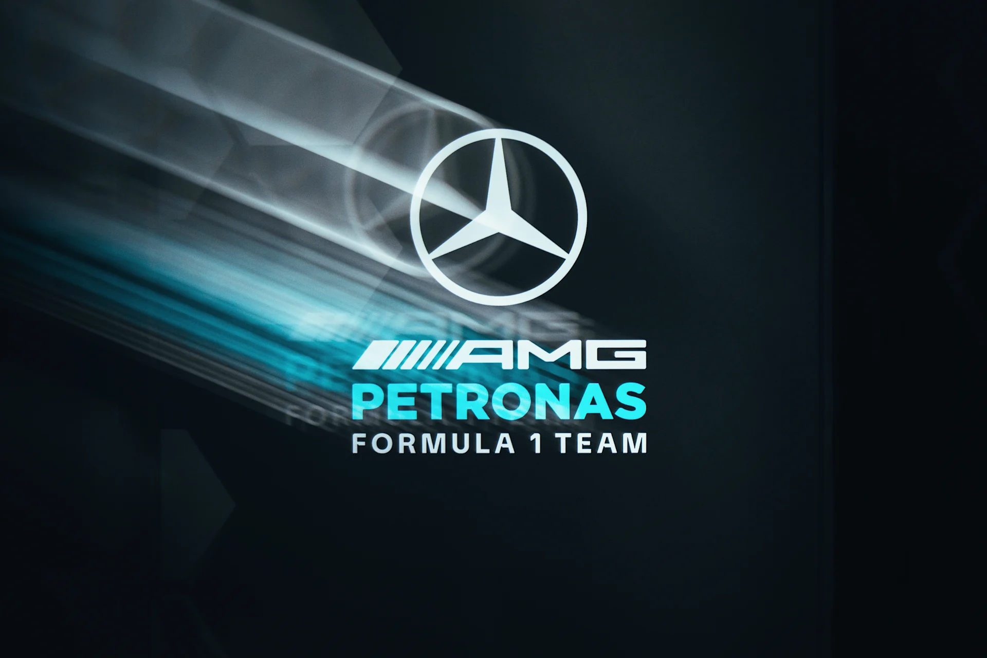 Mercedes AMG Petronas F1 T-shirt voor heren met groot teamlogo in 3D