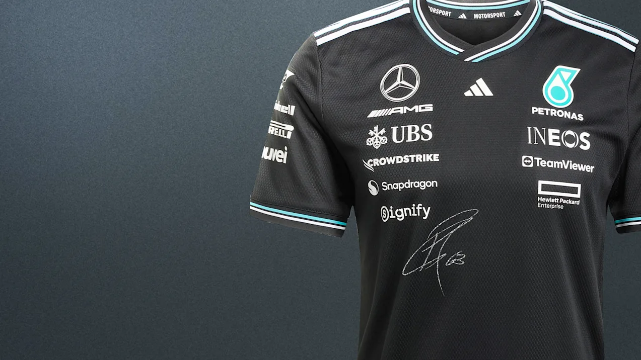 Win an adidas x Mercedes-AMG F1 Authentic Driver Tee Signed by