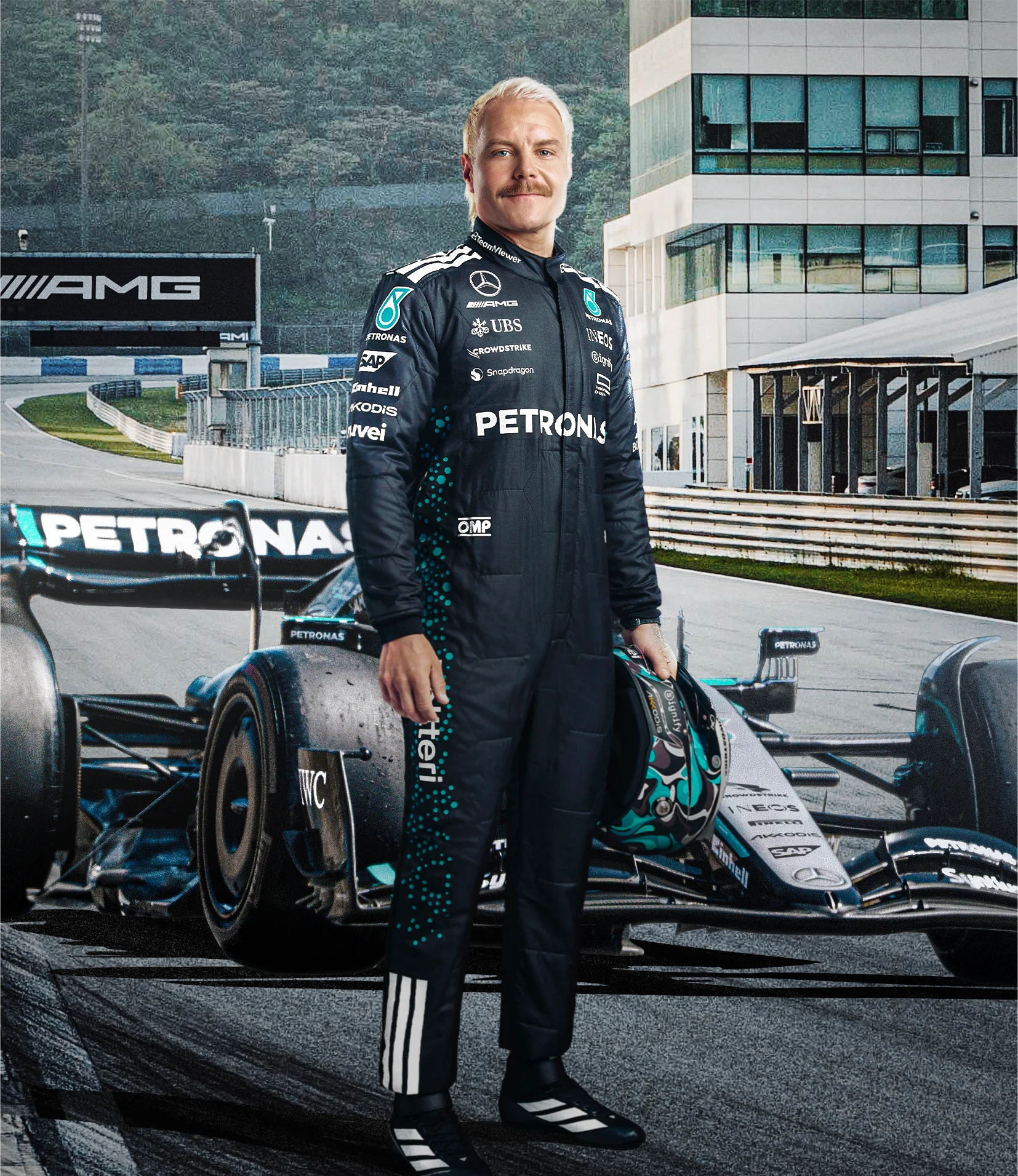 スポーツ選手 L.Hamilton 2023 Mercedes AMG Used Nomex s-l400.jpg