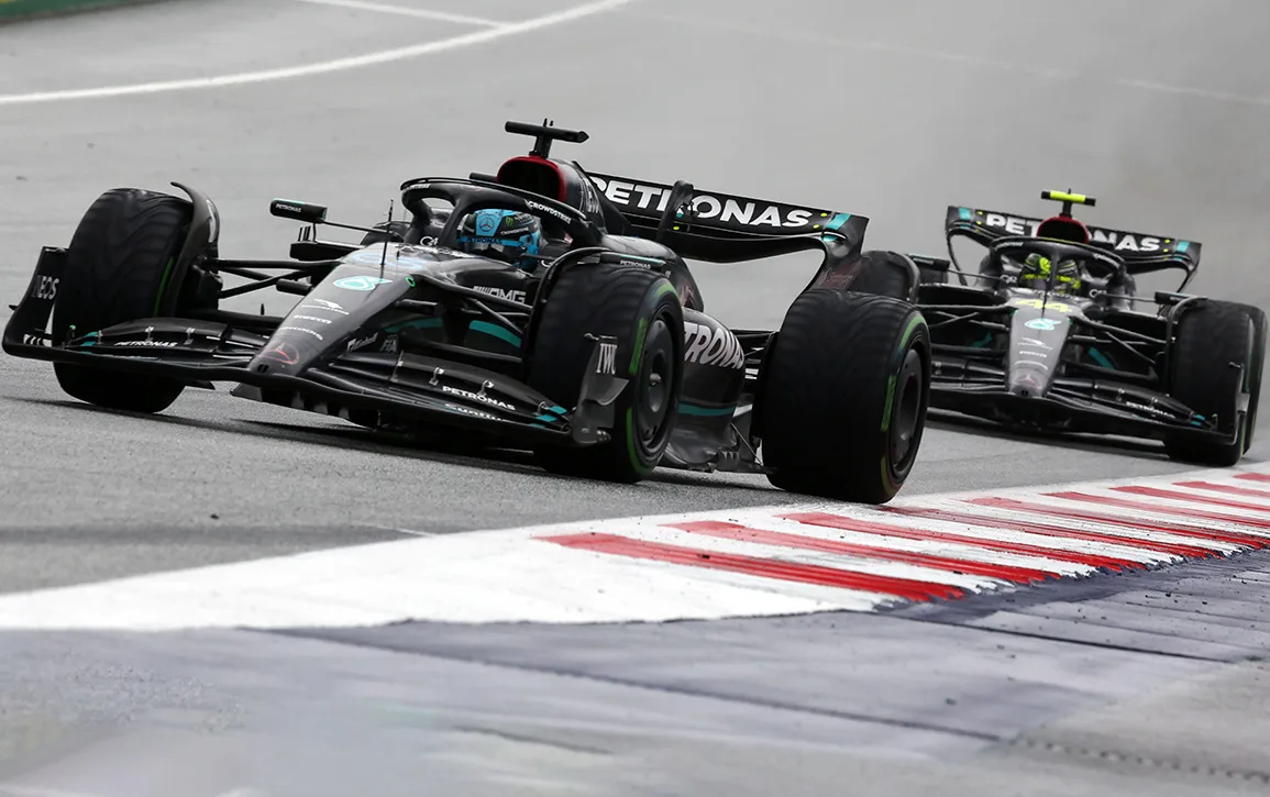 Lewis Hamilton George Russell Mercedes-AMG F1 Austria