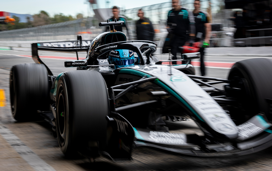 George Russell and Kimi Antonelli Add Lots More Mileage on Second