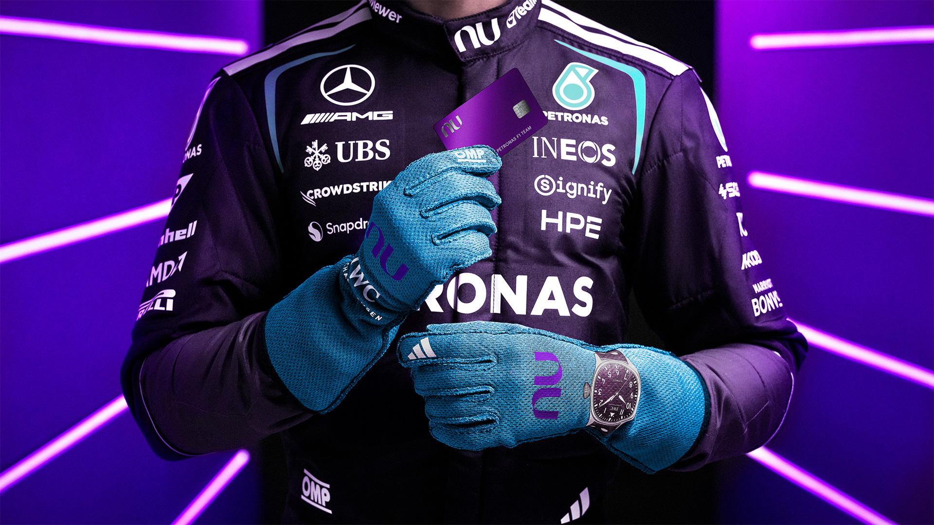 Image for Mercedes F1 Team and Mercedes-AMG PETRONAS F1 Team and Nu and Nubank collaboration