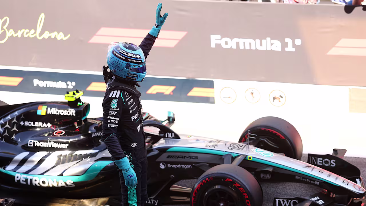 Pole for George Russell in Barcelona