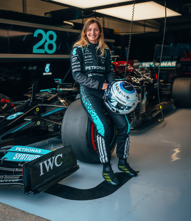Mercedes AMG Petronas Formula One Team - Maglia Pilota Team 2023 - Bianco - Taglia: XS