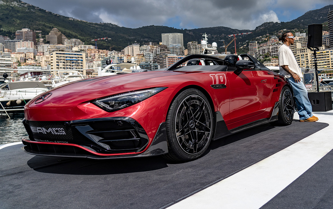 Lewis And George Unveil Concept Mercedes AMG PureSpeed In Monaco World ...