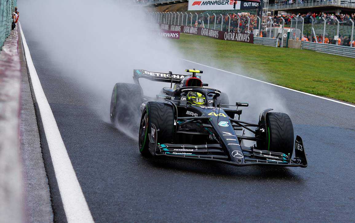 Spa-Francorchamps, Belgium. 27th July, 2023. #44 Lewis Hamilton (GBR,  Mercedes-AMG Petronas F1 Team), F1 Grand Prix of Belgium at Circuit de  Spa-Francorchamps on July 27, 2023 in Spa-Francorchamps, Belgium. (Photo by  HIGH