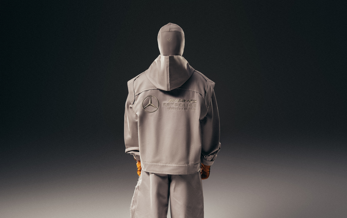 プレオーダー AD BENZ BadBunny 三者コラボ F1 ジャケット adidas x Bad Bunny x Mercedes-AMG F1 Racing Jacket Grey Men's