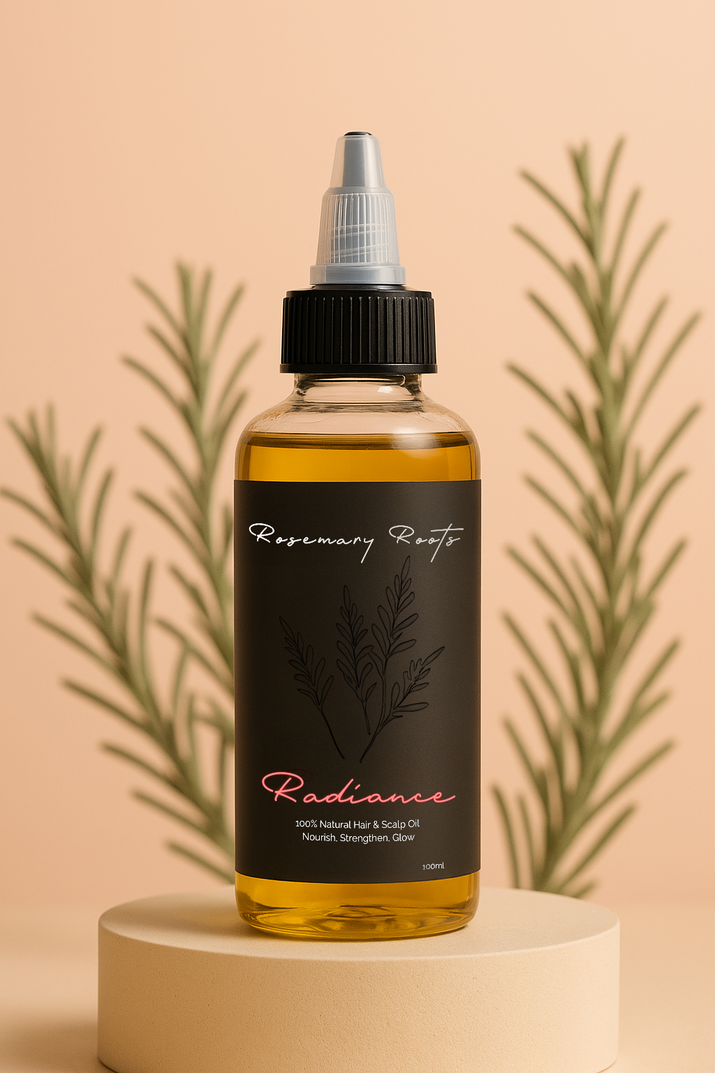 Rosemary Roots Radiance - Front