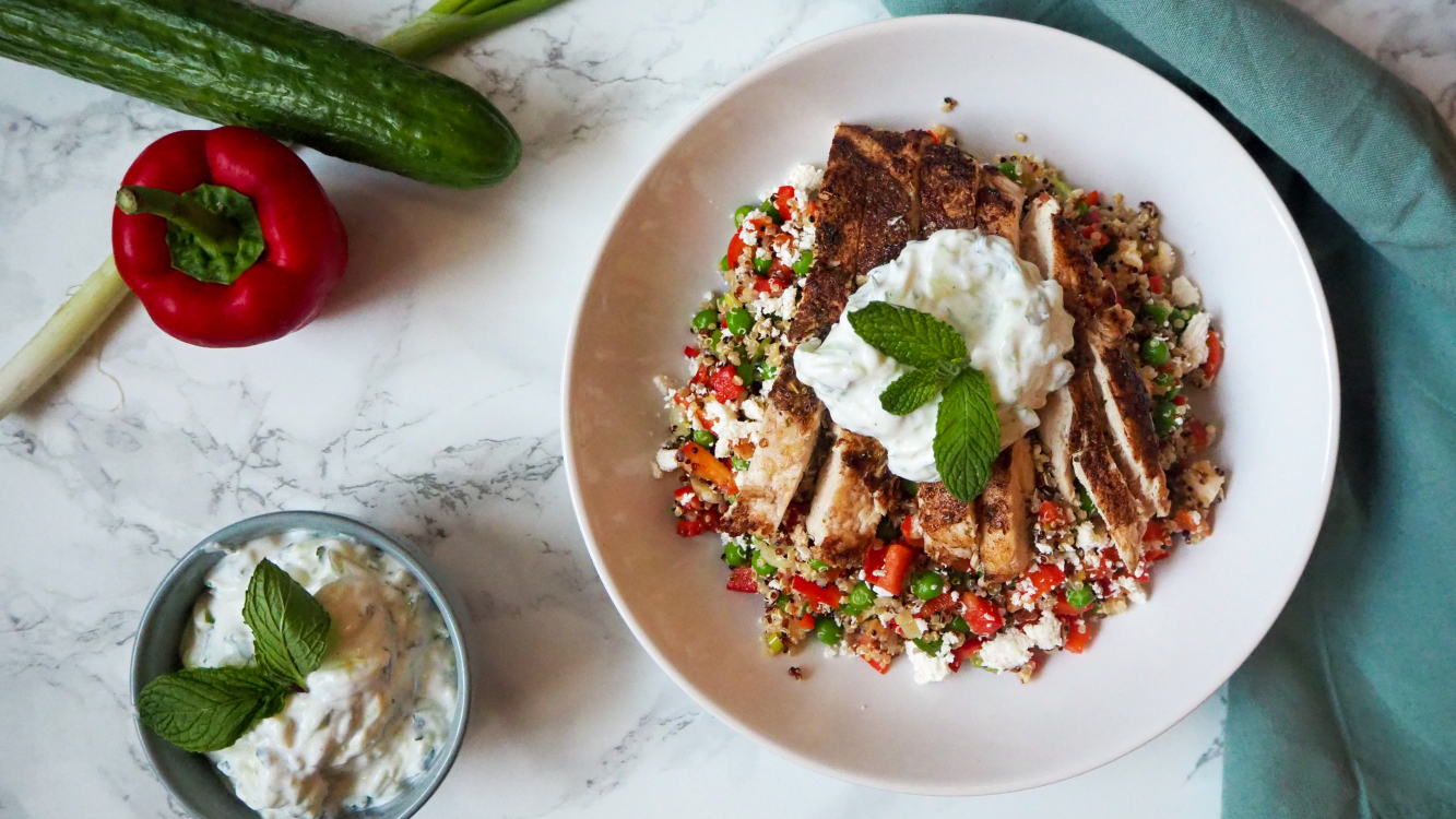 Kip quinoa salade met Griekse twist - Blog