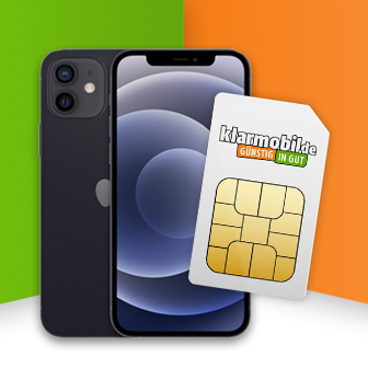 Smartphone abgebildet mit einer SIM-Karte