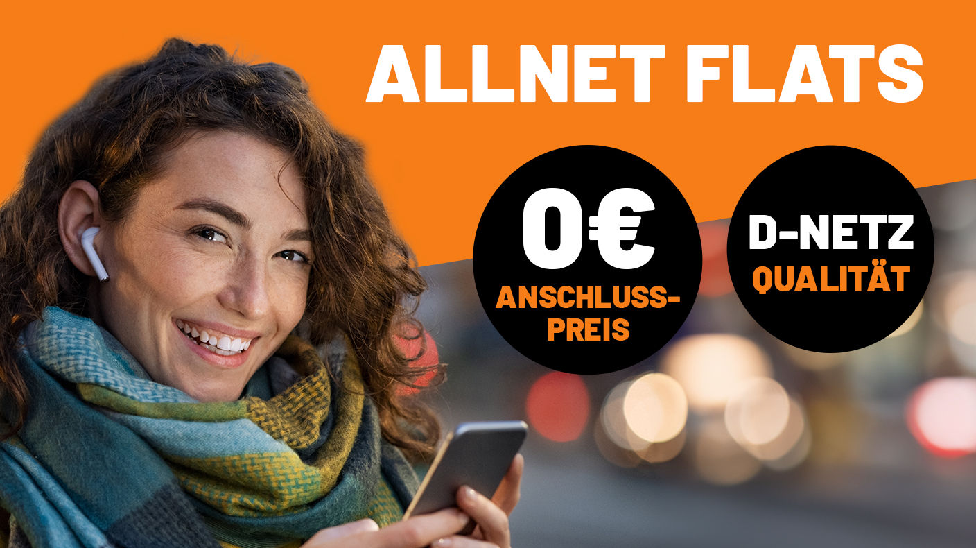 Allnet Flats mit 0€ AP und D-Netz Qualität