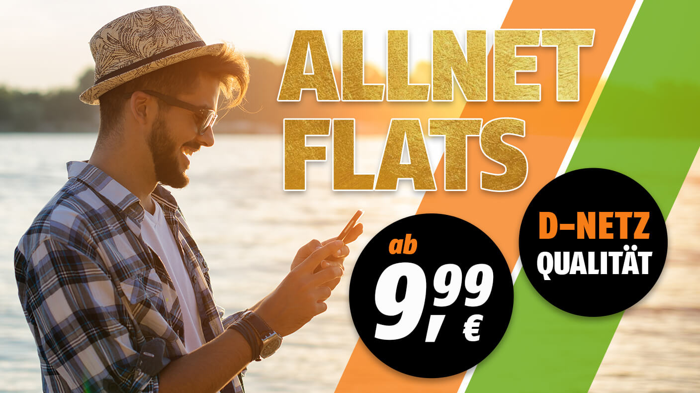 Günstige Allnet Flats ab 9,99 € in D-Netz Qualität
