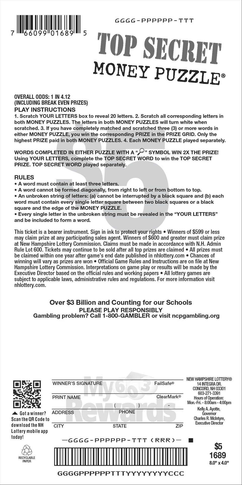 Top Secret Money Puzzle