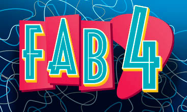 FAB 4 scratch-off ticket