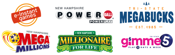 e-Instant Games, Powerball, Mega MIllions, Megabucks,. Lucky for Life, gimme 5