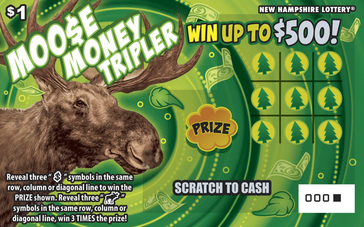 Moo$e Money Tripler scratch ticket from New Hampshire Lottery