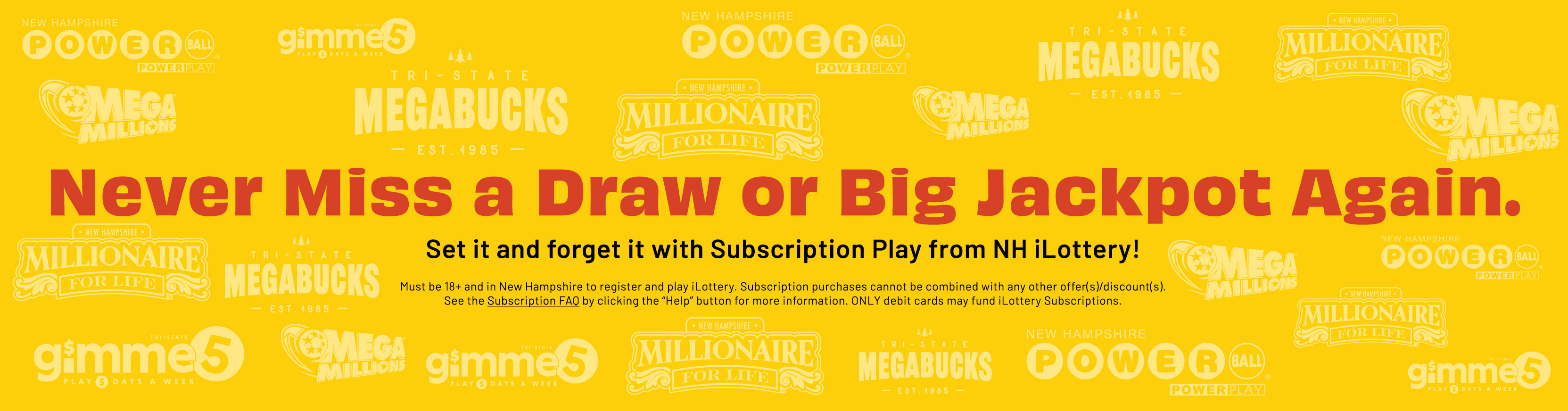 Never miss a draw again, with Auto-Renewal from the New Hampshire Lottery