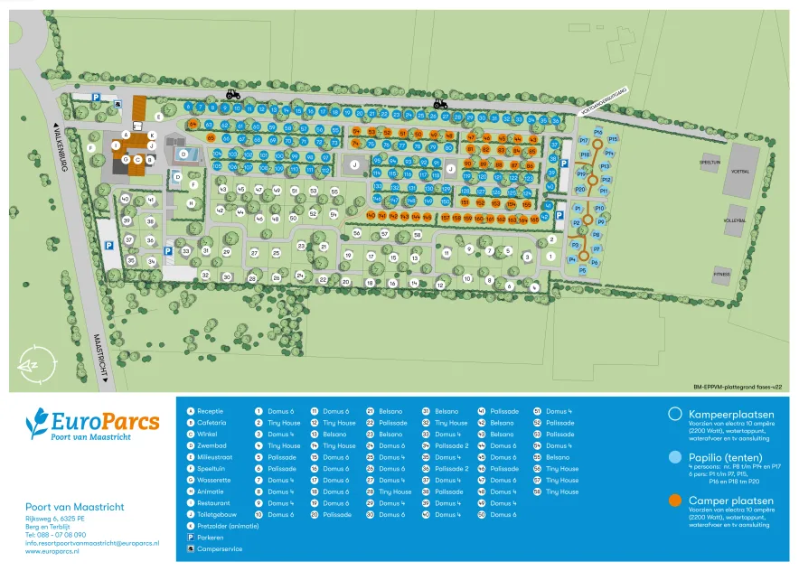 Parkplattegrond Poort van Maastricht