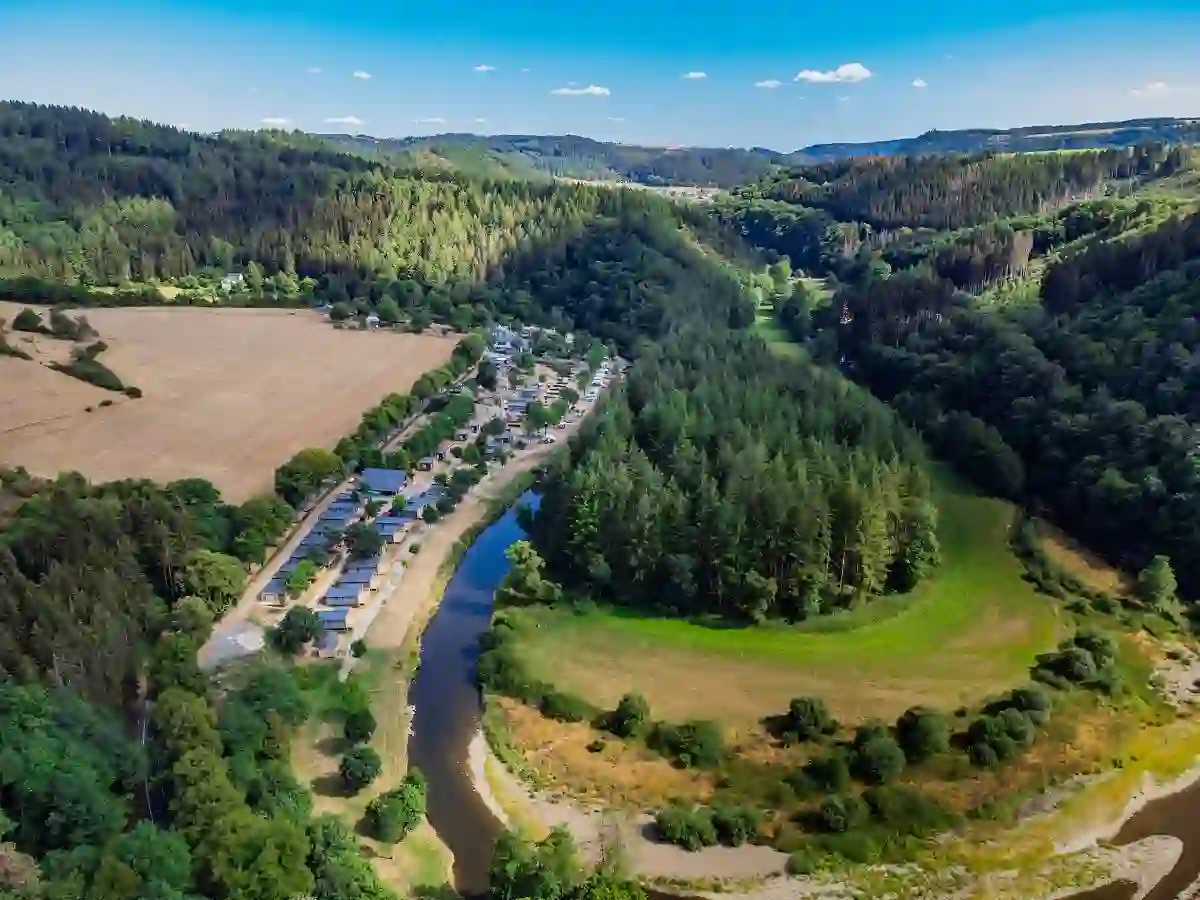 EuroParcs Kohnenhof view on the river Our in Luxembourg